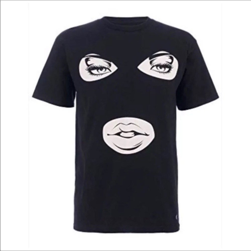 Men’s Iron first stick up mask shirt NWT